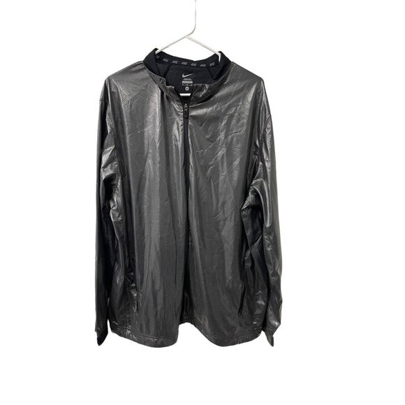 Nike Metallic Track Jacket Size XL Gray Moondust 607775-010 - Picture 1 of 10